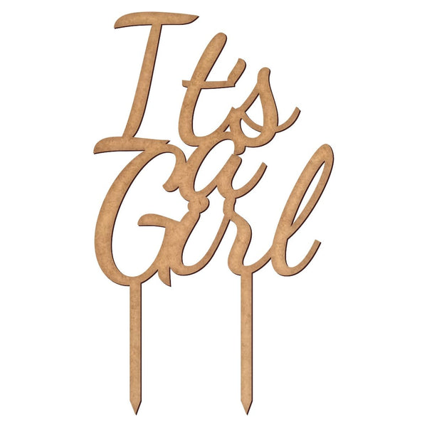 Cake topper Its a girl - 30x18 cm (6553)