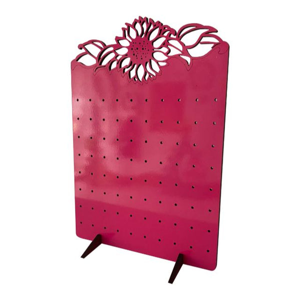 Porta Aretes Con Adorno De Girasol A Color Personalizado