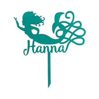 Cake topper sirena personalizado - 19x20 cm (10913)