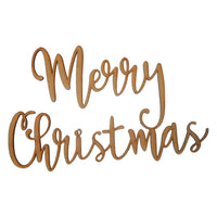 Letrero Merry Christmas mdf 3mm- 70x40 cm (8699)