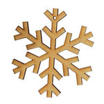 Copo de nieve colgante mdf 3mm - 10 cm de diámetro (7665)