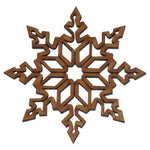 colgante decorativo navideño con forma de copo de nieve mdf 3mm - 8 cm de diámetro (11779)