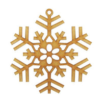 Adorno de Copo de nieve para colgar mdf 3mm - 40 cm de diámetro (7662)