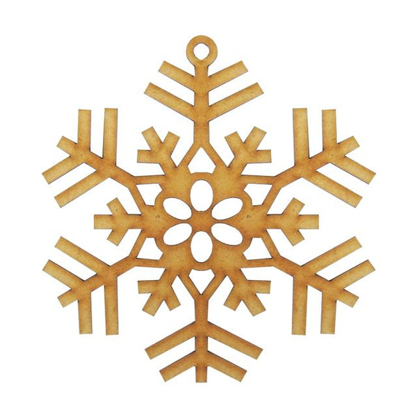 Adorno de Copo de nieve para colgar mdf 3mm - 40 cm de diámetro (7662)