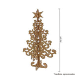 Árbol navideño armable en mdf 6mm - 50 cm alto  (2458)