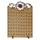 Porta Aretes Con Decorado De Girasol Color Natural