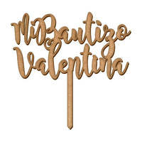 Cake topper mi bautizo personalizado-19x18.5 (7239)