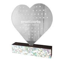 Organizador De Aretes De Acrilico En Forma De Corazón Personalizado
