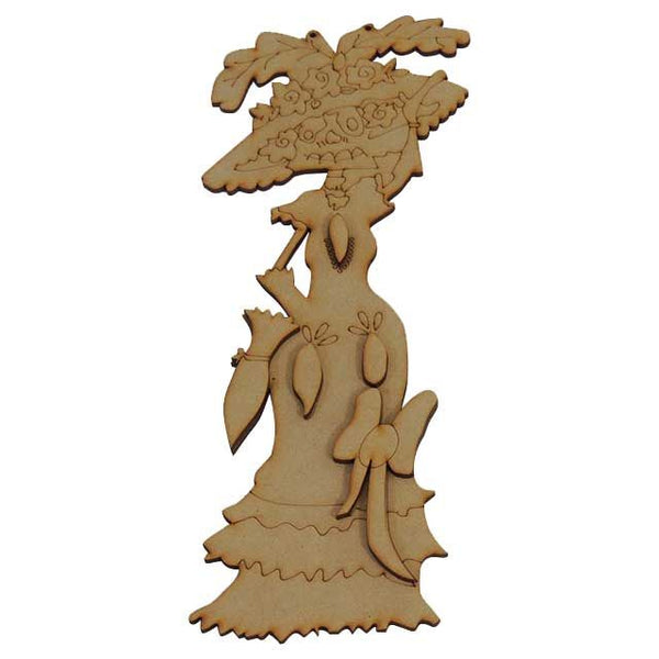 Figura Decorativa De La Catrina Para Día De Muertos - 30 X 11 Cm (10906)