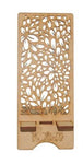Porta Celular Floreado Portatil Desarmable Y Personalizado En Mdf 6 Mm