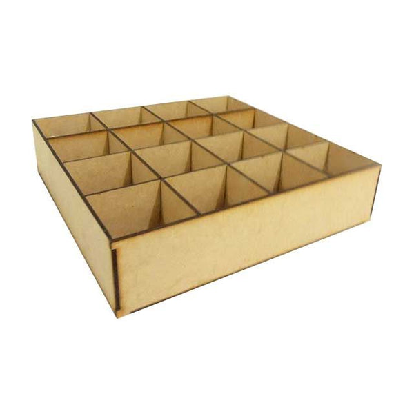 Caja cuadrada de madera grande