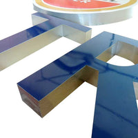 Letrero Con Frente De Acrilico y Vinil y Cantos De Aluminio (7200)