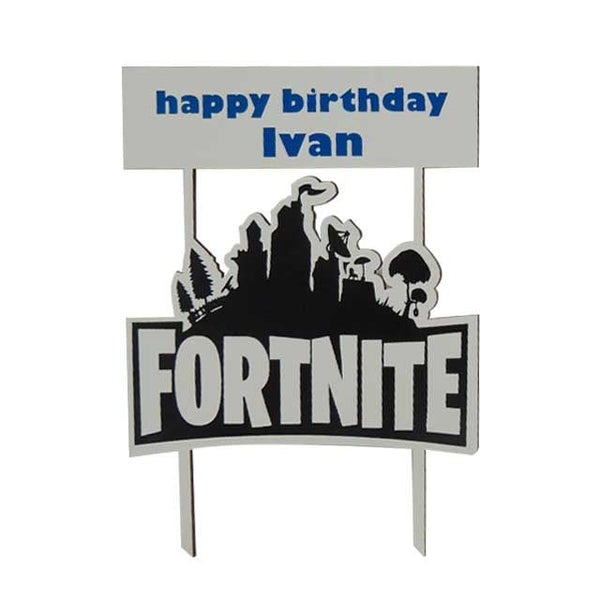 Cake topper Fortnite personalizado- 19x26 cm (10626)