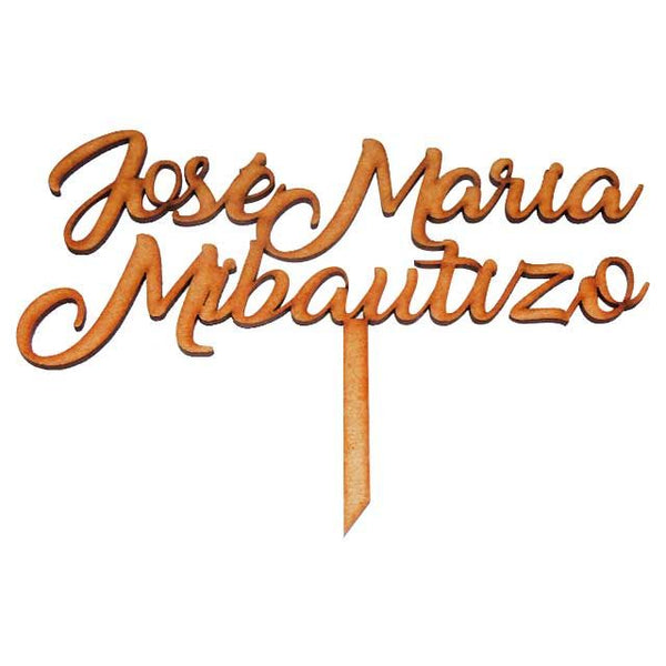 Cake topper mi bautizo personalizado - 20x18 (11671)