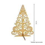 Decoracion navideña de pino garigoleado mdf 3mm -24 cm (4665)