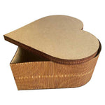 Caja De Madera Mdf Con Forma De Corazon Con Tapa
