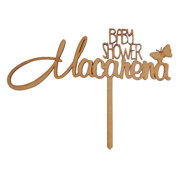 Cake Topper Para Baby Shower Personalizado - 20 X 16 Cm (9247)