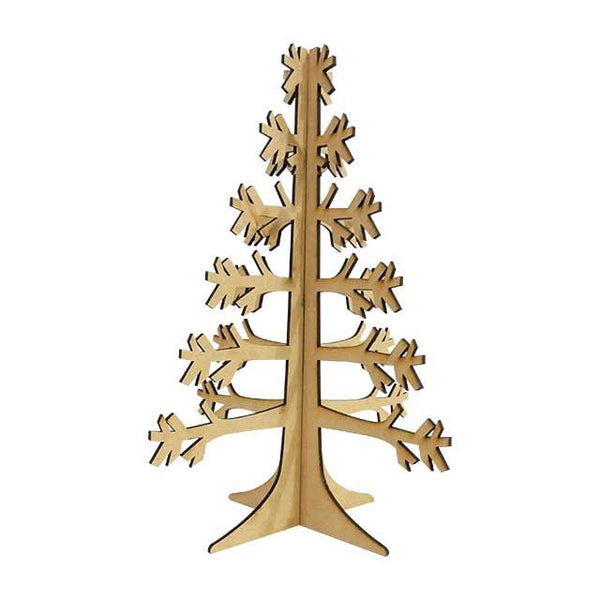Pino navideño decorativo en mdf 3mm - 27 x 11 cm (4791)